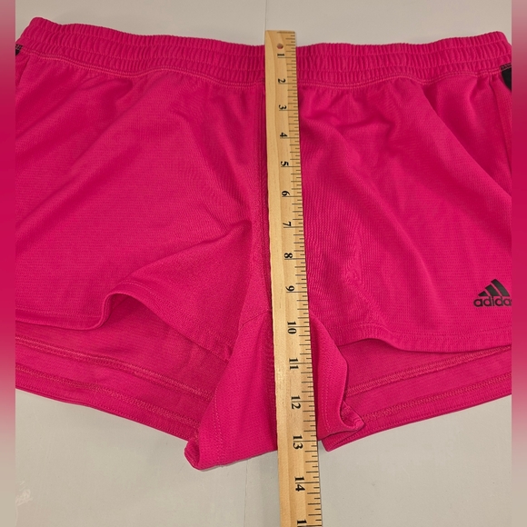 Adidas Women's Pacer 3-Stripes Pink Athletic Gym Shorts Size XL K-2423 - Picture 6 of 12